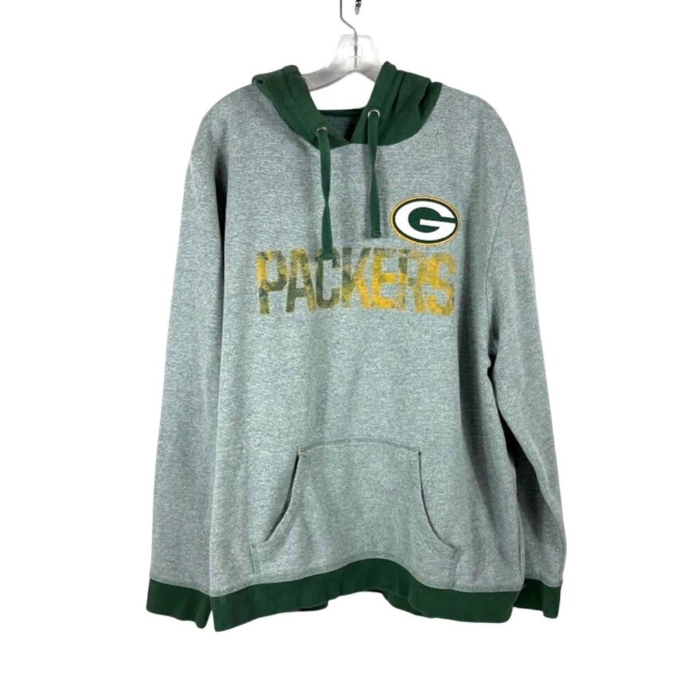 Green Bay Packers 2XL XXL Majestic Pullover Hoodie NFL